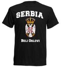 Load image into Gallery viewer, Brand T Shirt Men Fashion O-Neck Men Footballer T-Shirt Serbien Serbia Futbol Footballer Srbija printed T-Shirt