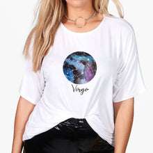 Load image into Gallery viewer, New T shirt Women Constellation Aquariug Tee shirt Plus Size Spring Summer Tshirt Streetwear vestidos Harajuku Pretty T-shirt