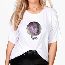 Load image into Gallery viewer, New T shirt Women Constellation Aquariug Tee shirt Plus Size Spring Summer Tshirt Streetwear vestidos Harajuku Pretty T-shirt