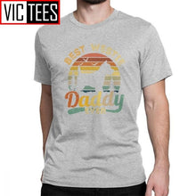 Load image into Gallery viewer, Men's Best West Highland White Terrier Daddy Ever Vintage Westie T Shirts Cotton Fun T-Shirt Dog Lover Tee Clothing