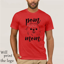 Load image into Gallery viewer, Womens Pom Mom T-Shirt Funny Shirt as Dog Lover Pomeranian Gifts