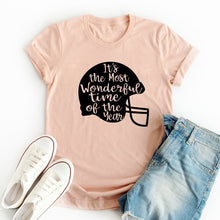Load image into Gallery viewer, It’s The Most Wonderful Time Of The Year T-shirt Casual Unisex Crewneck Graphic Football Tshirt Women Slogan Game Day Tees Tops