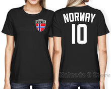 Load image into Gallery viewer, 100% cotton men t shirt women T-Shirt Hot Sale Fashion Norway Soccers Footballer Crest Country Pride Womens T-Shirt Tee Shirt