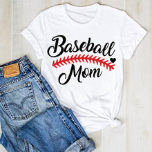 Load image into Gallery viewer, Women Lady Football Mom Soccer Print Fashion Ladies Fashion Summer T Tee Tshirt Womens Female Top Shirt Clothes Graphic T-shirt