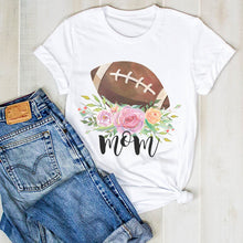Load image into Gallery viewer, Women Lady Football Mom Soccer Print Fashion Ladies Fashion Summer T Tee Tshirt Womens Female Top Shirt Clothes Graphic T-shirt