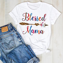 Load image into Gallery viewer, Women Lady Football Mom Soccer Print Fashion Ladies Fashion Summer T Tee Tshirt Womens Female Top Shirt Clothes Graphic T-shirt