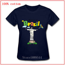 Load image into Gallery viewer, Welcome to Brazil cute and Colorful Birds football women tshirt 2020 Brazilian Jesus Natural Cotton short sleeve o-neck T-shirt