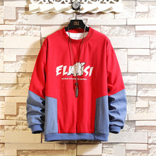 Load image into Gallery viewer, Japan Style Casual O-Neck PATCHWORK 2020 New Arrived Hoodie Sweatshirt Men Thick Fleece Style Hip Hop High Streetwear Clothing