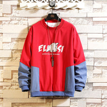 Load image into Gallery viewer, Japan Style Casual O-Neck PATCHWORK 2020 New Arrived Hoodie Sweatshirt Men Thick Fleece Style Hip Hop High Streetwear Clothing