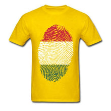 Load image into Gallery viewer, Fashion Hungary Flag Fingerprint T-shirt Men T Shirt Striped Tshirt Hip Hop Tops Cotton Tees Short Sleeve Clothing Summer