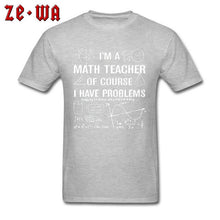 Load image into Gallery viewer, Math Number Theory T Shirt Function Formula Men Fashion Tshirts Geometric Area Solution Math Teacher Problems Science T Shirts
