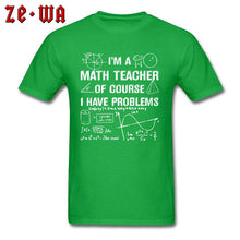 Load image into Gallery viewer, Math Number Theory T Shirt Function Formula Men Fashion Tshirts Geometric Area Solution Math Teacher Problems Science T Shirts
