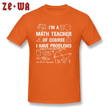 Load image into Gallery viewer, Math Number Theory T Shirt Function Formula Men Fashion Tshirts Geometric Area Solution Math Teacher Problems Science T Shirts
