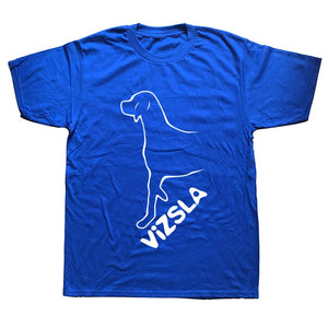 Vizsla Dog Lover Men Funny T Shirts Men Summer Cotton Harajuku Short Sleeve O Neck Streetwear Black T-shirt