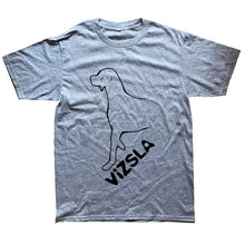 Load image into Gallery viewer, Vizsla Dog Lover Men Funny T Shirts Men Summer Cotton Harajuku Short Sleeve O Neck Streetwear Black T-shirt

