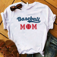 Load image into Gallery viewer, Women T Womens Graphic Football Mom Flower Baseball Sweet Cute Fashion Printe Top Tee Shirt Ladies Tshirt Female Clothes T-shirt
