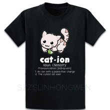 Load image into Gallery viewer, Funny Chemistry Cat Pun Science T Shirt Casual Summer Style Family Standard Design O Neck Gift Tee Shirt Shirt
