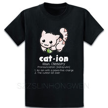 Load image into Gallery viewer, Funny Chemistry Cat Pun Science T Shirt Casual Summer Style Family Standard Design O Neck Gift Tee Shirt Shirt
