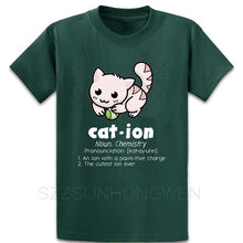 Load image into Gallery viewer, Funny Chemistry Cat Pun Science T Shirt Casual Summer Style Family Standard Design O Neck Gift Tee Shirt Shirt
