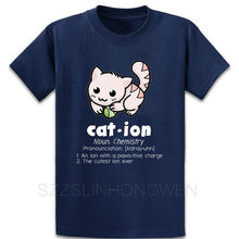 Load image into Gallery viewer, Funny Chemistry Cat Pun Science T Shirt Casual Summer Style Family Standard Design O Neck Gift Tee Shirt Shirt
