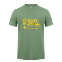 Load image into Gallery viewer, Science Teacher Teach Biology Chemistry Physics T Shirt Men computer joke T-shirts Cotton Short Sleeve OZ-174
