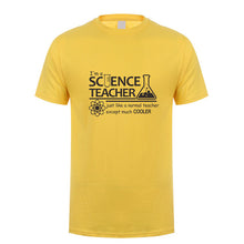 Load image into Gallery viewer, Science Teacher Teach Biology Chemistry Physics T Shirt Men computer joke T-shirts Cotton Short Sleeve OZ-174
