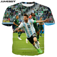 Load image into Gallery viewer, Jumeast New Arrival Men/Women 3D printed Tshirt  Comfortable Polyester T-shirt Football Star Messi T Shirt Casual Tops Tees
