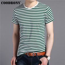 Load image into Gallery viewer, COODRONY T Shirt Men Streetwear Fashion Navy Striped O-Neck Tshirt Summer Short Sleeve T-Shirt Men Cotton Tee Shirt Homme S95133
