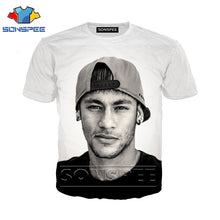 Load image into Gallery viewer, Anime 3d print t shirt Neymar Men Women fashion football t-shirt streetwear rock kid Harajuku tees Funny shirts homme tshirt A82
