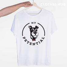 Load image into Gallery viewer, I Love My Dog Schnauzer Heartbeat Animal Lover T-shirt O-Neck Short Sleeves Summer Casual Fashion Unisex Men And Women Tshirt
