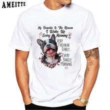 Load image into Gallery viewer, New Harajuku French bulldog Gifts Frenchie dog lovers Print T-Shirt Summer Fashion Men t-shirt  Funny Boy Tops White Casual Tees
