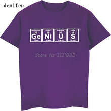 Load image into Gallery viewer, Funny Genius Periodic Table Science Chemistry T-shirt Summer Adult Printed Mens Cotton T Shirt Casual Unisex Tees Tops

