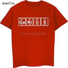 Load image into Gallery viewer, Funny Genius Periodic Table Science Chemistry T-shirt Summer Adult Printed Mens Cotton T Shirt Casual Unisex Tees Tops
