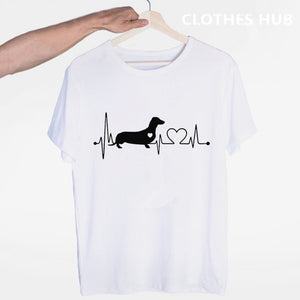 Dachshund Puppy Pet Lover Owner Wiener Dog New Fashion Hip Hop T Shirt Men Women Harajuku T-Shirts Print Tees Tops