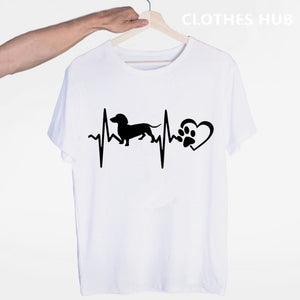 Dachshund Puppy Pet Lover Owner Wiener Dog New Fashion Hip Hop T Shirt Men Women Harajuku T-Shirts Print Tees Tops