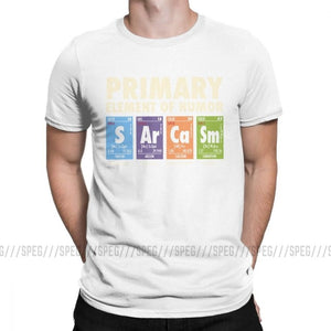 Periodic Table Of Humor Man's Funny T Shirt S Ar Ca Sm Science Sarcasm Primary Elements Chemistry T-Shirt Cotton Tees Plus Size