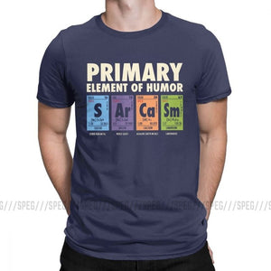 Periodic Table Of Humor Man's Funny T Shirt S Ar Ca Sm Science Sarcasm Primary Elements Chemistry T-Shirt Cotton Tees Plus Size