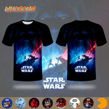 Load image into Gallery viewer, 2019 Super popular science fiction Hot sale Men T shirt WHOSONG Star Wars 9 3D T-shirt Cool modern Boys clothes Tops Tees
