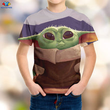Load image into Gallery viewer, SONSPEE 3D Boy Science Fiction Movie Star Wars Kids T-Shirt Space War The Mandalorian Men's Shirt  Kawaii Yoda Baby Children Top
