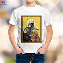 Load image into Gallery viewer, SONSPEE 3D Boy Science Fiction Movie Star Wars Kids T-Shirt Space War The Mandalorian Men's Shirt  Kawaii Yoda Baby Children Top
