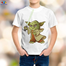 Load image into Gallery viewer, SONSPEE 3D Boy Science Fiction Movie Star Wars Kids T-Shirt Space War The Mandalorian Men's Shirt  Kawaii Yoda Baby Children Top
