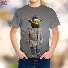 Load image into Gallery viewer, SONSPEE 3D Boy Science Fiction Movie Star Wars Kids T-Shirt Space War The Mandalorian Men's Shirt  Kawaii Yoda Baby Children Top
