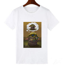 Load image into Gallery viewer, Showtly  2019 The Mandalorian Baby Yoda Sweatshirt Men/Women Star Wars TV Series T shirt 90S Science Fiction Movies Tee Tops
