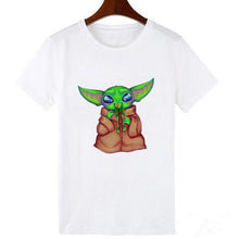 Load image into Gallery viewer, Showtly  2019 The Mandalorian Baby Yoda Sweatshirt Men/Women Star Wars TV Series T shirt 90S Science Fiction Movies Tee Tops
