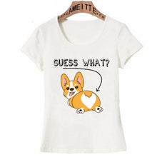 Load image into Gallery viewer, Corgi dog for book lovers book nerds readers or english teachers letter t-shirt Women T-Shirt Cute Girl Casual Tees Short Sleeve
