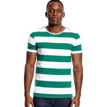 Load image into Gallery viewer, Striped T Shirt for Men Red and White Stripe Shirt Male Top Tees Black and White Royal Short Sleeve O Neck Cotton Tshirts Unisex
