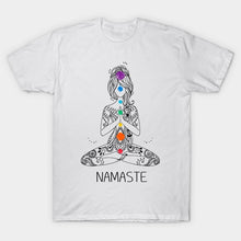 Load image into Gallery viewer, Men t-shirt Namaste Meditated Buddha Shirt OM Yoga Buddhism T Shirt Gift tshirt Women t shirt
