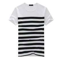 Load image into Gallery viewer, 2020 New T Shirt Men's T Shirt Summer Fashion Short Sleeve O-neck Tshirt Design Stripe Printing Clothing Stripe Printing M-2XL
