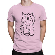 Load image into Gallery viewer, Go West West Highland White Terrier Dog Lovers Tshirt for Men Westie Funny 100 Percent Cotton T Shirt Oversized
