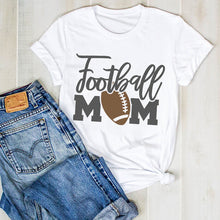 Load image into Gallery viewer, Women Lady Baseball Mom Leopard Football Soccer Print Ladies Summer T Tee Tshirt Womens Female Top Shirt Clothes Graphic T-shirt
